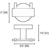 Ash Double Robe Hook - Matte Black